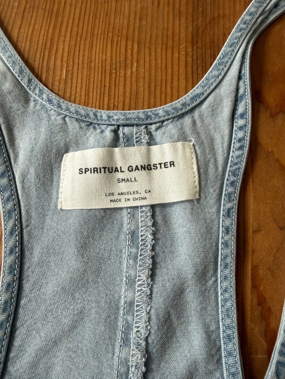 Spiritual Gangster Chambray Romper - Picture 7 of 9